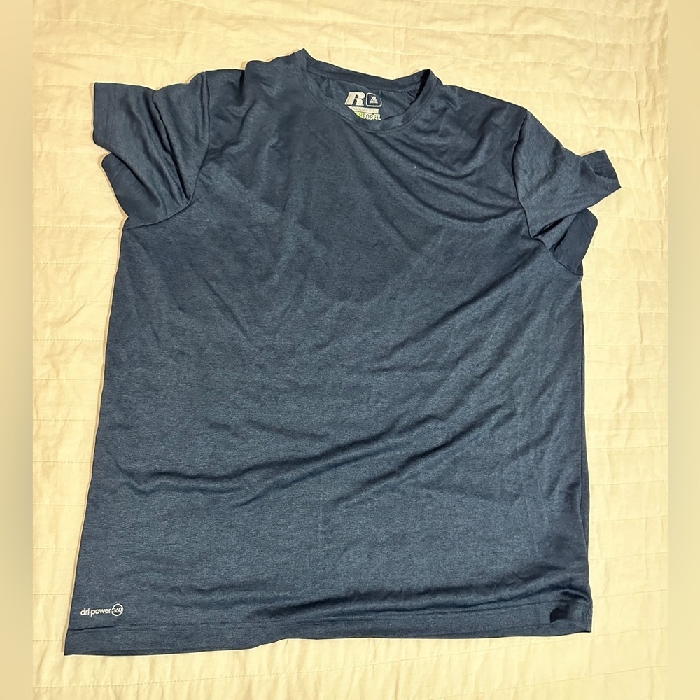Russell Men's Navy Blue T-Shirt - Picture 5 of 6
